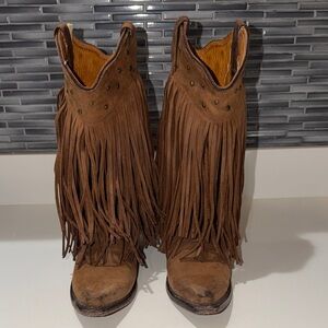 Fringe Brown Women's Boots